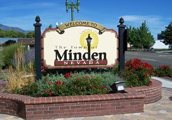 Minden Nevada sign