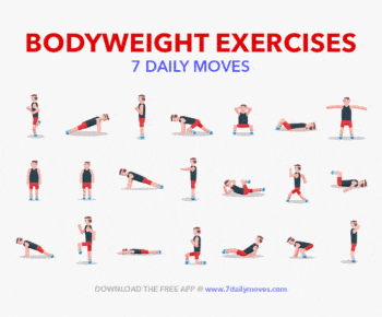  Chart of bodyweight exercises.