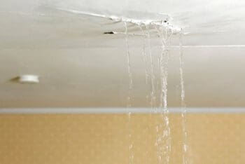 ceiling water pipe leak