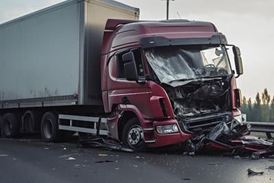 Commercial truck crash