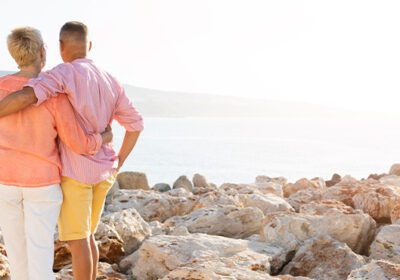 Couple by the beach