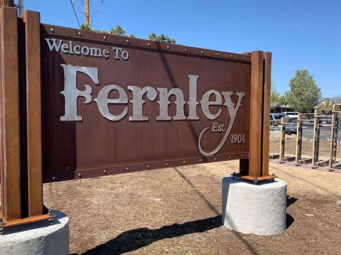 Fernley Nevada welcome sign