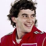 Ayrton Senna Formula 1 racer.