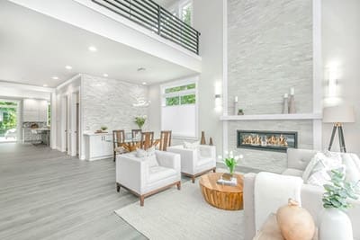 inside large expensive home