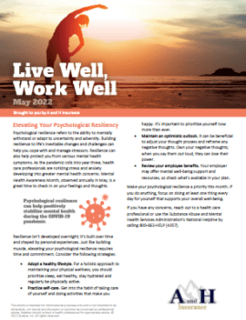 live well newsletter