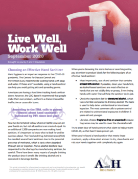 live well September 2020