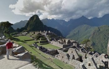 Traveling to Machu Picchu digitally.