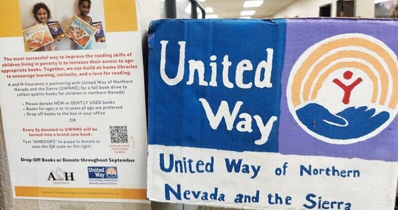 United Way of Northern Nevada Book Drive – September 2021