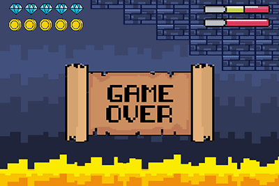 video game over