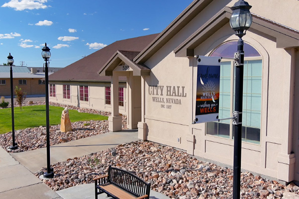 City Hall in Wells Nevada